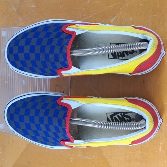 Women's Vans classic slip-on OTW rally checkered multicolor casual SZ 8 shoes - Picture 5 of 8